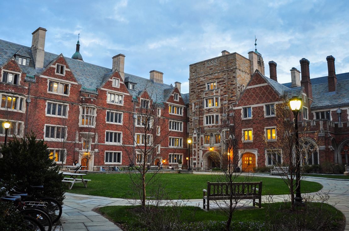 The courtyard of Yale's Calhoun College in 2015, two years before the name was changed. 