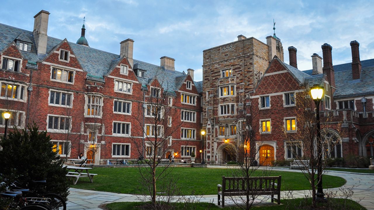 The courtyard of Yale's Calhoun College in 2015, two years before the name was changed. 