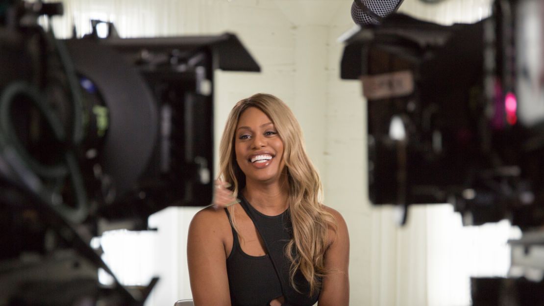 Laverne Cox interviewed in the Netflix documentary 'Disclosure.'