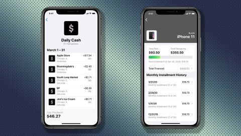 When you finance Apple products using the Apple Card, the payments can been managed in your iPhone Wallet app.