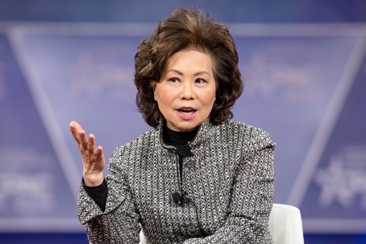 Transportation Secretary Elaine Chao said she opposed direct federal rules on face masks during flights.