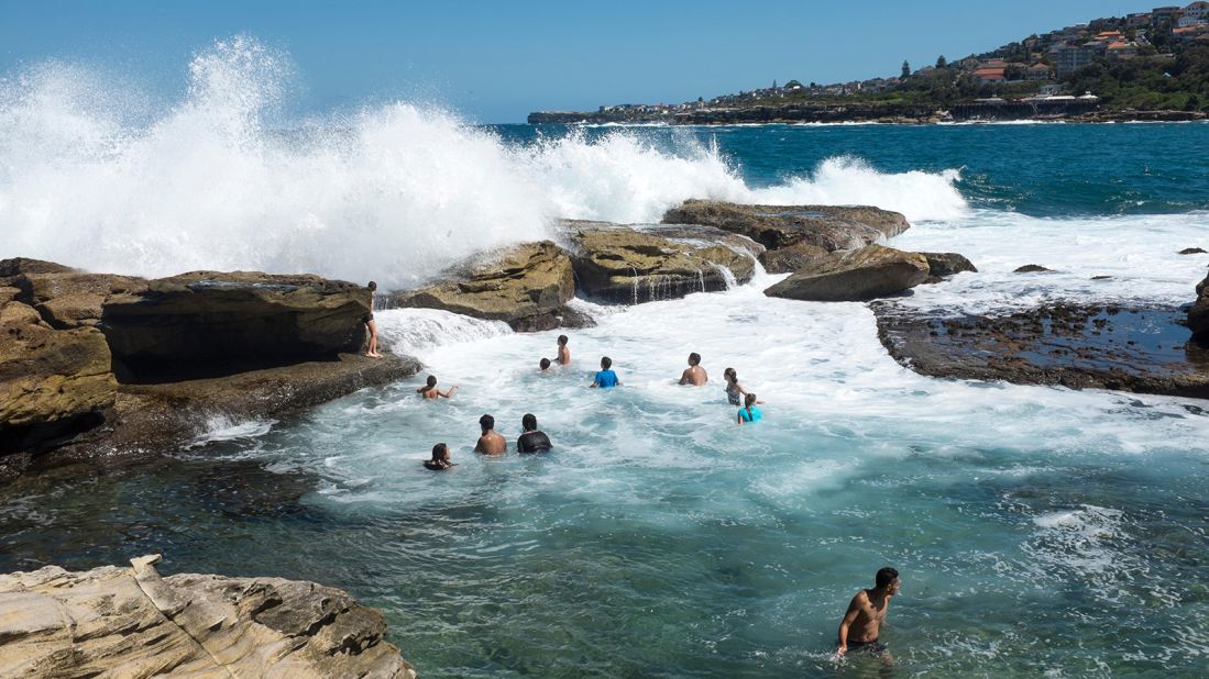 <strong>Giles Baths, Coogee Beach, Australia:</strong> It's no struggle to find amazing swimming spots along the coast near Sydney, but this pool in the rocks is among the best.