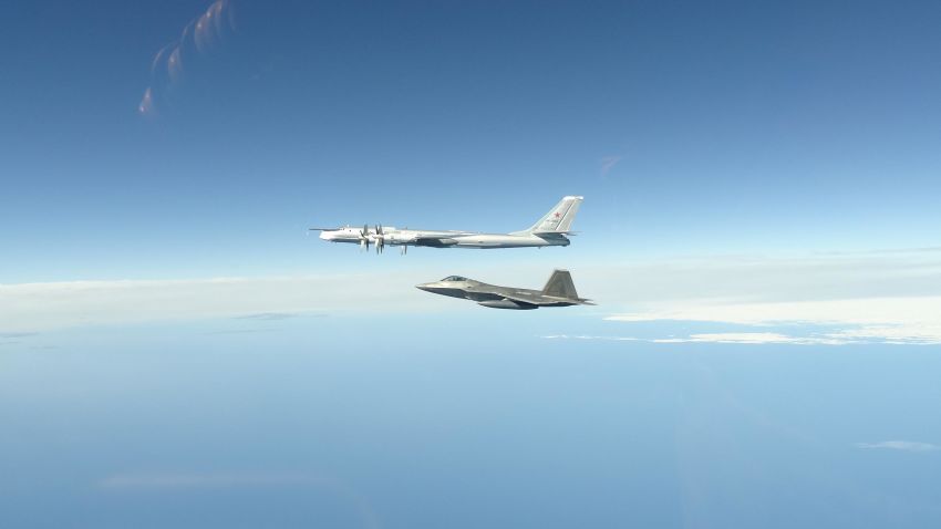 North American Aerospace Defense Command F-22 Raptors, supported by KC-135 Stratotankers and an E-3 Airborne Warning and Control System, successfully completed two intercepts of Russian bomber aircraft formations entering the Alaskan Air Defense Identification Zone June 16.  The first formation of Russian aircraft consisted of two Tu-95 bombers, accompanied by two Su-35 fighter jets and was supported by an A-50 airborne early warning and control aircraft. The second formation consisted of two Tu-95 bombers supported by an A-50. The Russian military aircraft came within 32 nautical miles of Alaskan shores; however, remained in international airspace and at no time did they enter United States sovereign airspace.