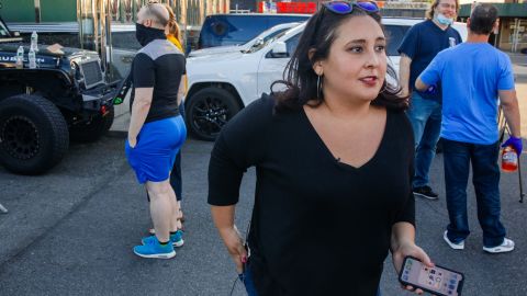 Comedian Robyn Schall said performing again had put her on a high, even if the laughter she would normally hear had been replaced by honks.