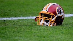 PHILADELPHIA, PA - SEPTEMBER 21:  A Washington Redskins helmet is seen on the field before the game against the Philadelphia Eagles at Lincoln Financial Field on September 21, 2014 in Philadelphia, Pennsylvania.  (Photo by Rob Carr/Getty Images)
