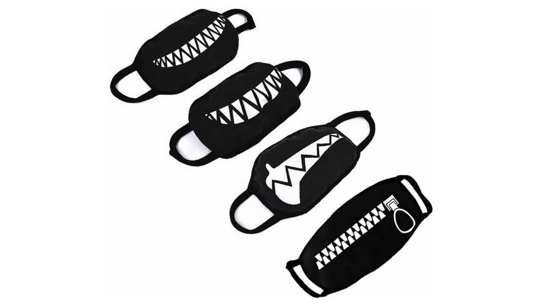 Gootrades Teeth Pattern Face Mask, 4-Pack 