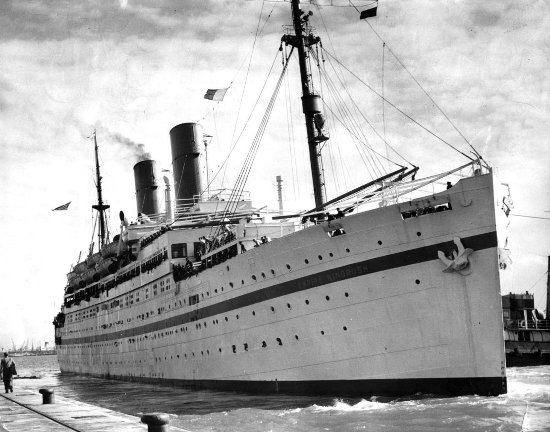 File photo of the Empire Windrush ship.