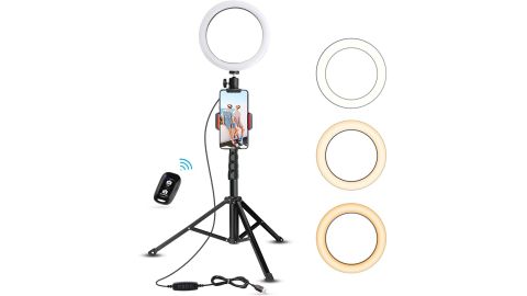 UBeesize 8" Selfie Ring Light with Tripod Stand & Cell Phone Holder