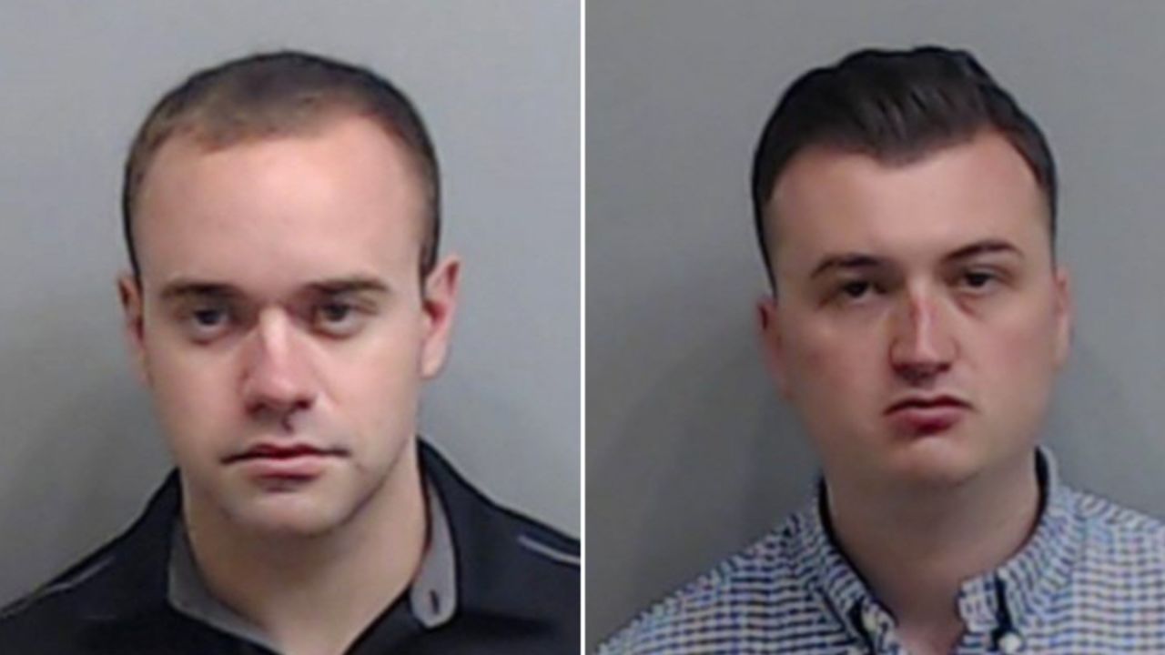 Atlanta Police officers Garrett Rolfe, left, and Devin Brosnan, had been charged in relation to the fatal shooting of Rayshard Brooks in June 2020.