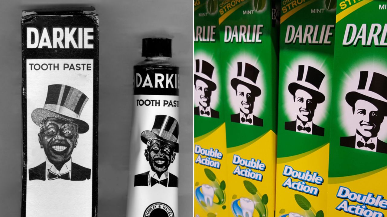 Darlie toothpaste old and new logo