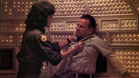 Sigourney Weaver and Ian Holm in "Alien" (1979).