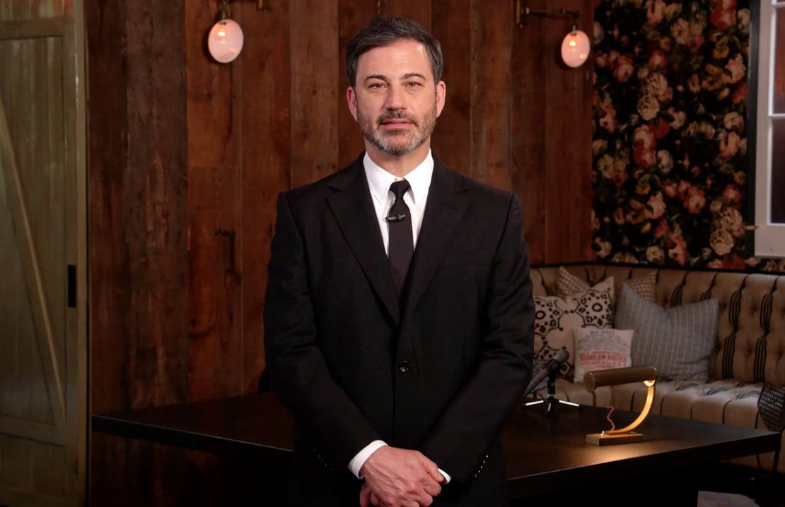 Jimmy Kimmel, speaks during "One World: Together At Home" presented by Global Citizen on April, 18, 2020.