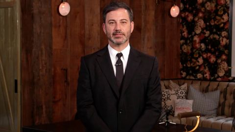 Jimmy Kimmel, speaks during "One World: Together At Home" presented by Global Citizen on April, 18, 2020.