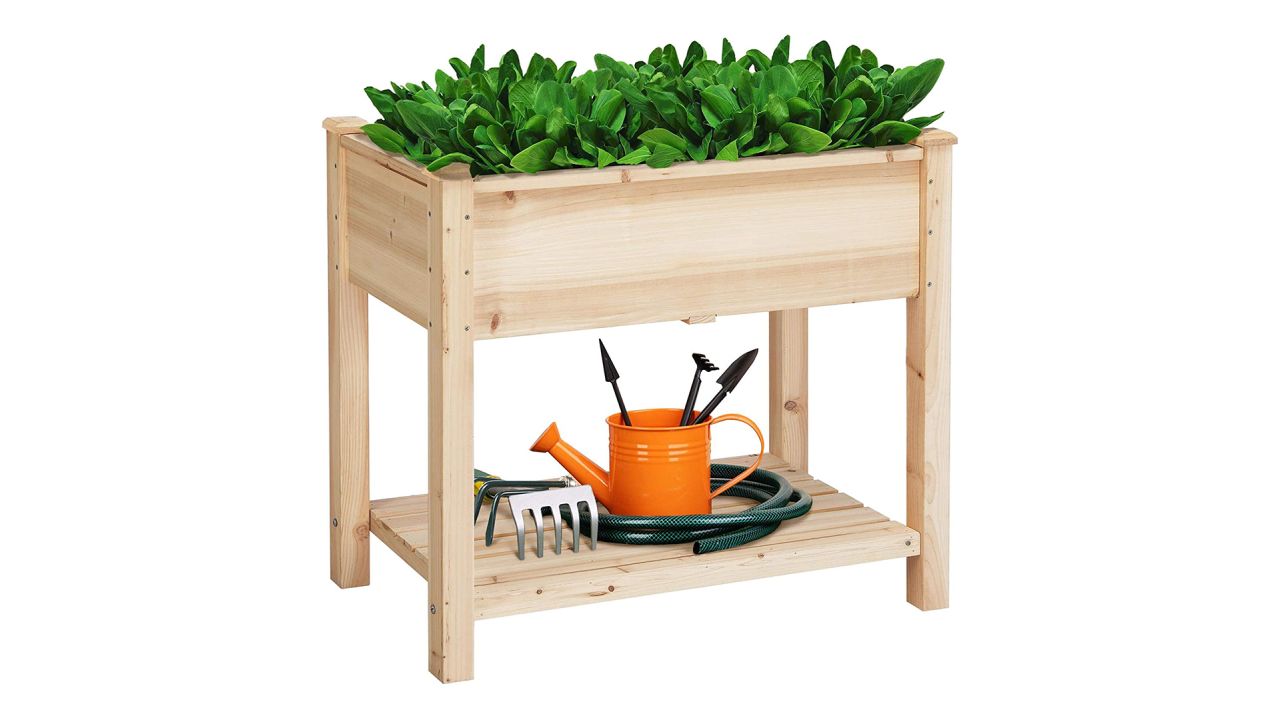 Wooden Elevated Garden Bed Kit with Legs 