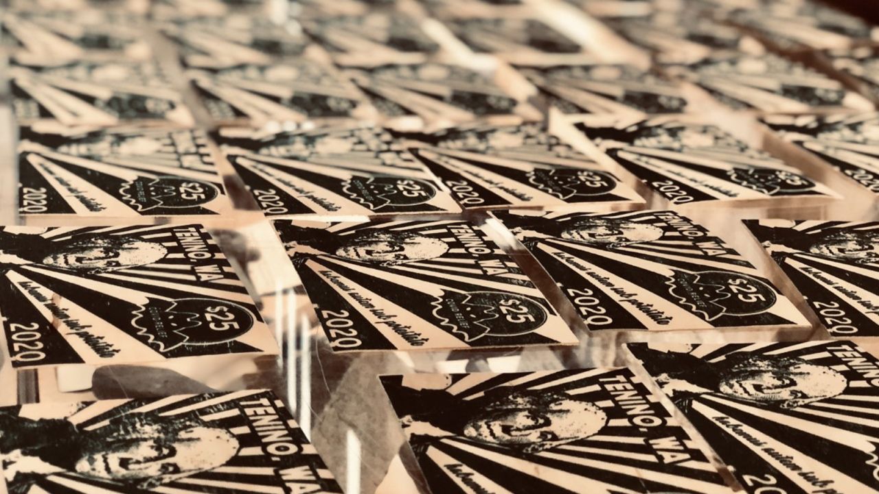 The $25 currency in Tenino, Washington is made of wood veneer