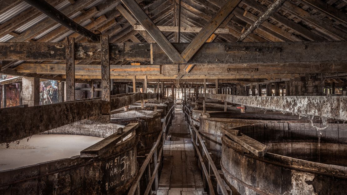 Wooden fermenters, as opposed to the industry standard of stainless steel, are alive and well at the Long Pond Distilery.