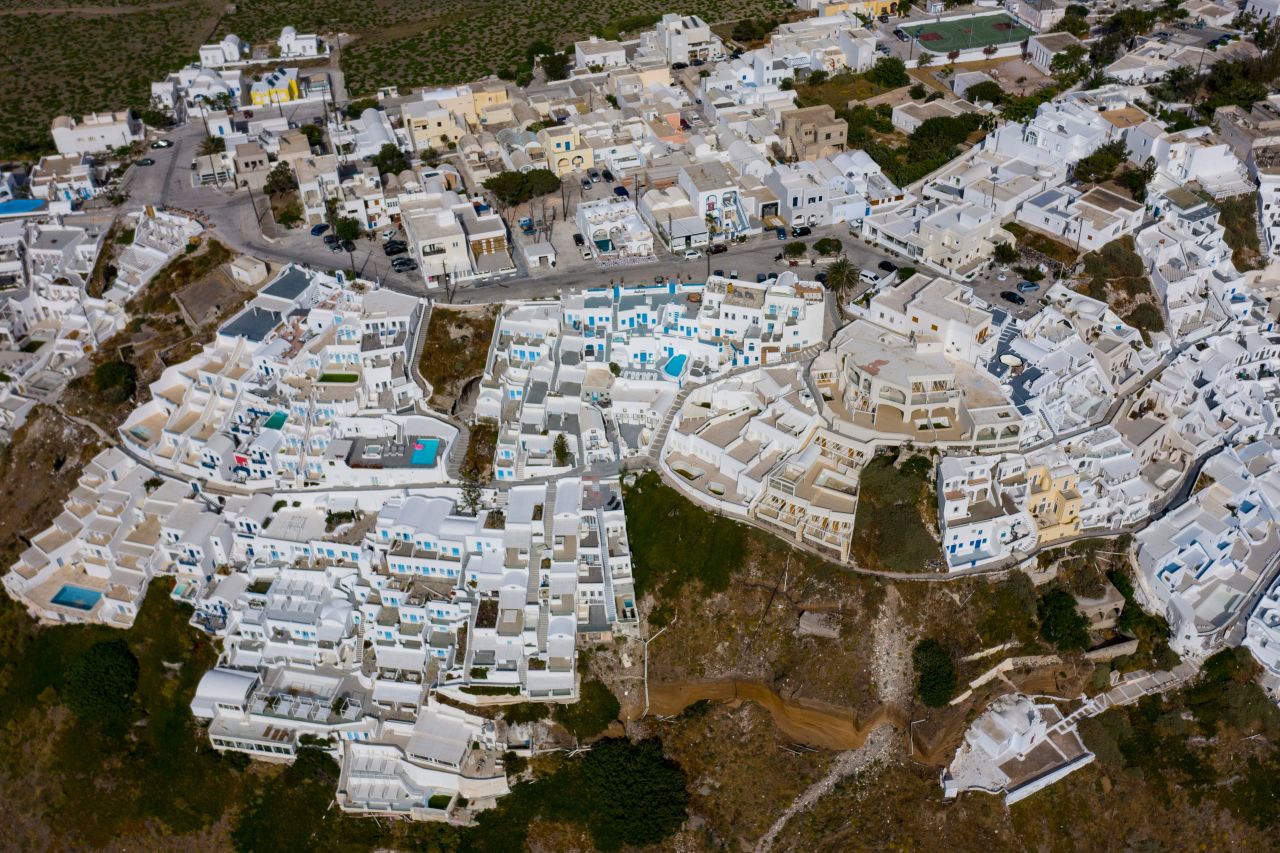 Locals have been reflecting on Santorini's future.