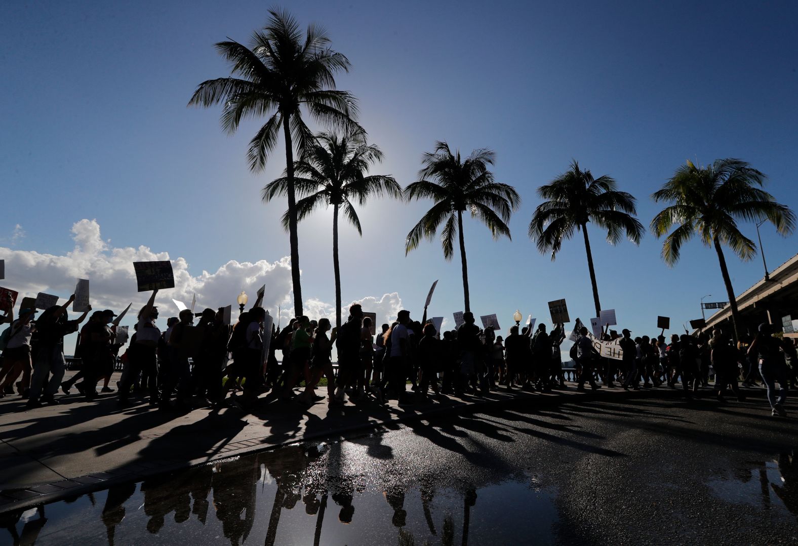 People attend a Juneteenth rally in Fort Myers, Florida.