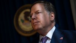 NEW YORK, NY - OCTOBER 10: Geoffrey Berman, U.S. Attorney for the Southern District of New York, attends a press conference at the U.S. Attorneys office of  Southern District of New York on October 10, 2019 in New York City. Lev Parnas and Igor Fruman, associates of President Trumps personal lawyer Rudy Giuliani, have arrested on campaign finance charges. (Photo by Drew Angerer/Getty Images)