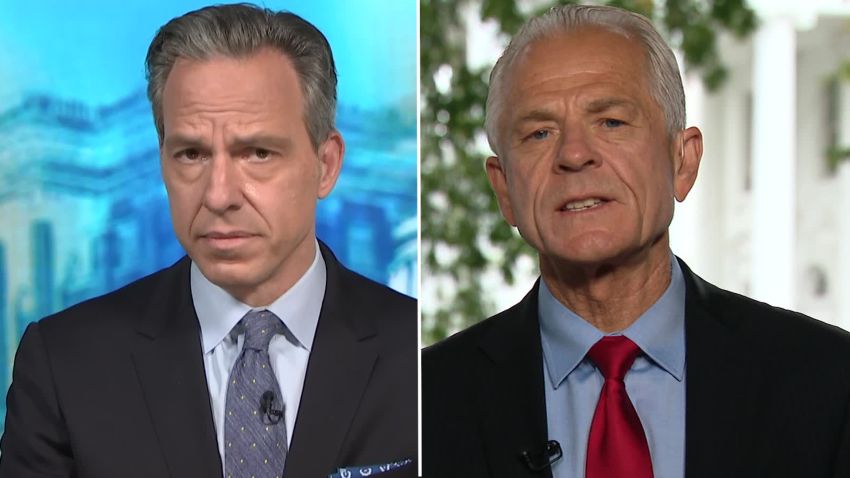 Jake Tapper Peter Navarro split