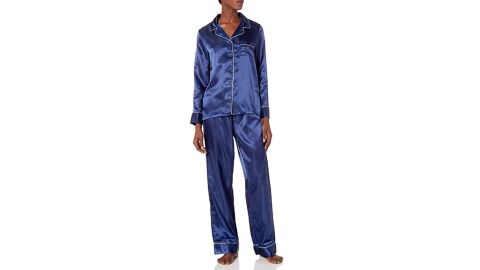 Mae Women's Satin Notch Collar Pajama Set
