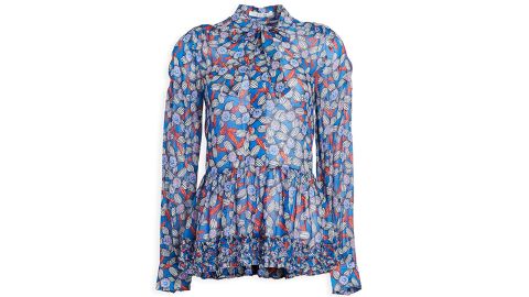 Derek Lam 10 Crosby Women's Ailani Ruffle Hem Blouse
