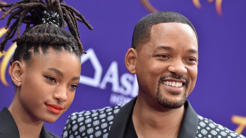 LOS ANGELES, CALIFORNIA - MAY 21: Willow Smith and Will Smith attend the premiere of Disney's "Aladdin" on May 21, 2019 in Los Angeles, California. (Photo by Axelle/Bauer-Griffin/FilmMagic)