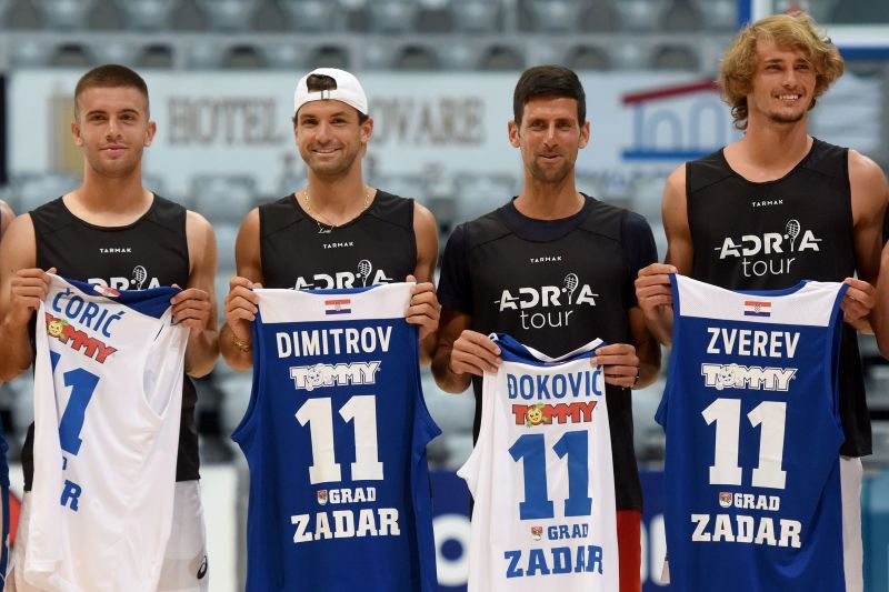 Grigor Dimitrov Tennis event organized by Novak Djokovic under fire as players test positive for coronavirus CNN
