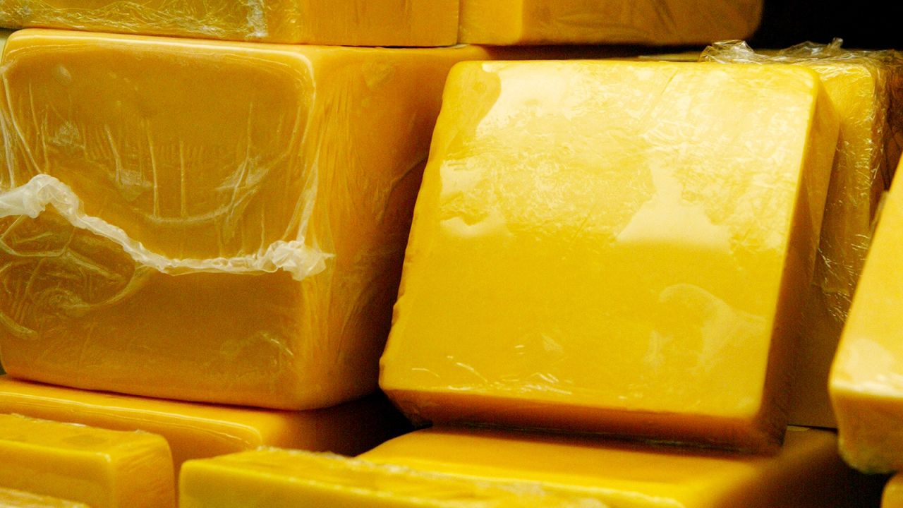 Vaccuum packed cheddar cheese in Illinois.