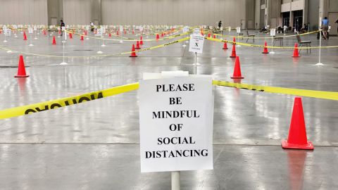 Preparations for voting in Kentucky: These social distancing measures were set up due to fewer polling locations and poll workers than usual