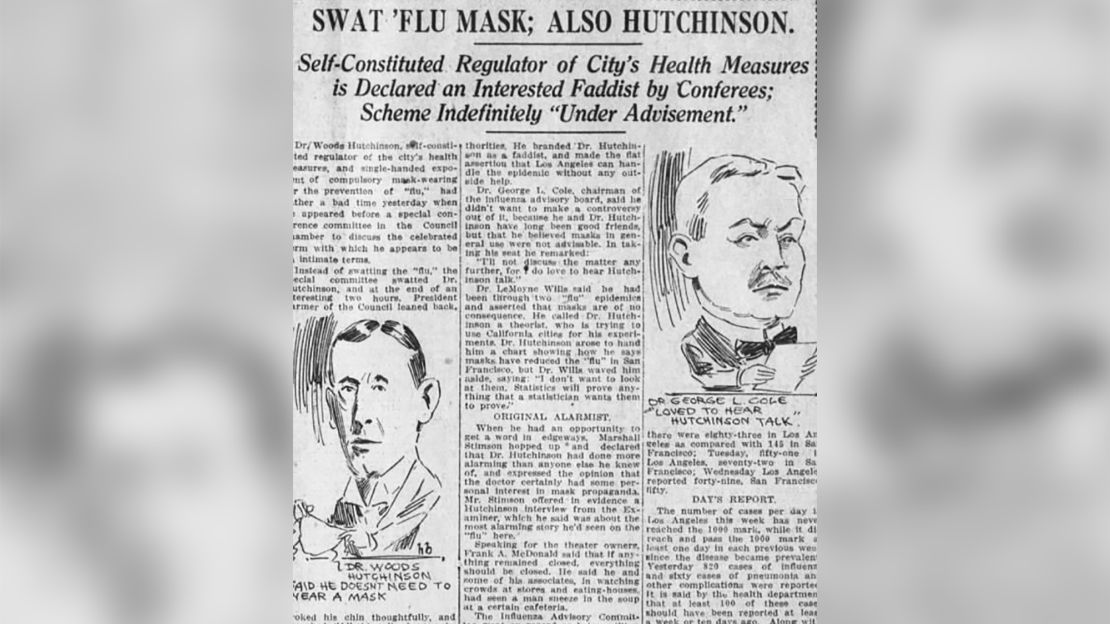 An archived page from The Los Angeles Times, November 8, 1918.