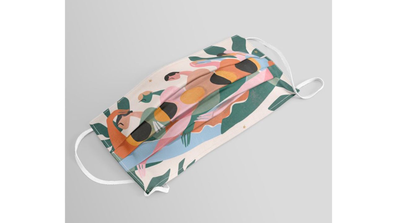 Lunar Cycle Face Mask By Maggie Stephenson