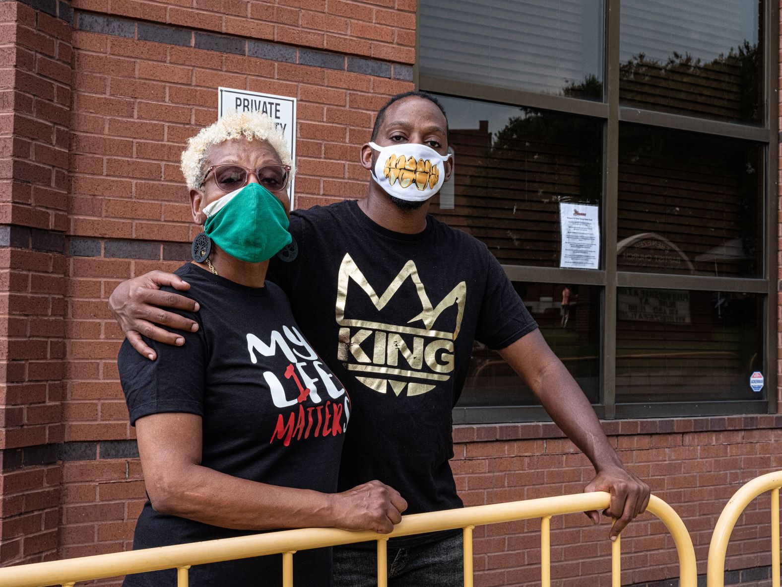 Janice Davis and her son, Steven Milton, attend Brooks' public viewing on Monday. "We are here to make sure Rayshard Brooks has not died in vain," Milton said. Davis said she had a cousin who was killed by police in 1993. She traveled to Atlanta to be with her son when she heard about Brooks' death.<br /><br />Milton said he has been pulled over by police while driving for Uber Eats. "They said I fit the description of someone robbing a local restaurant," he told McFadden. "They didn't have a good explanation and let me go, but that has happened multiple times since I've been here."