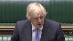 Britain's Prime Minister Boris Johnson speaks in the House of Commons in London, on Tuesday, June 23.
