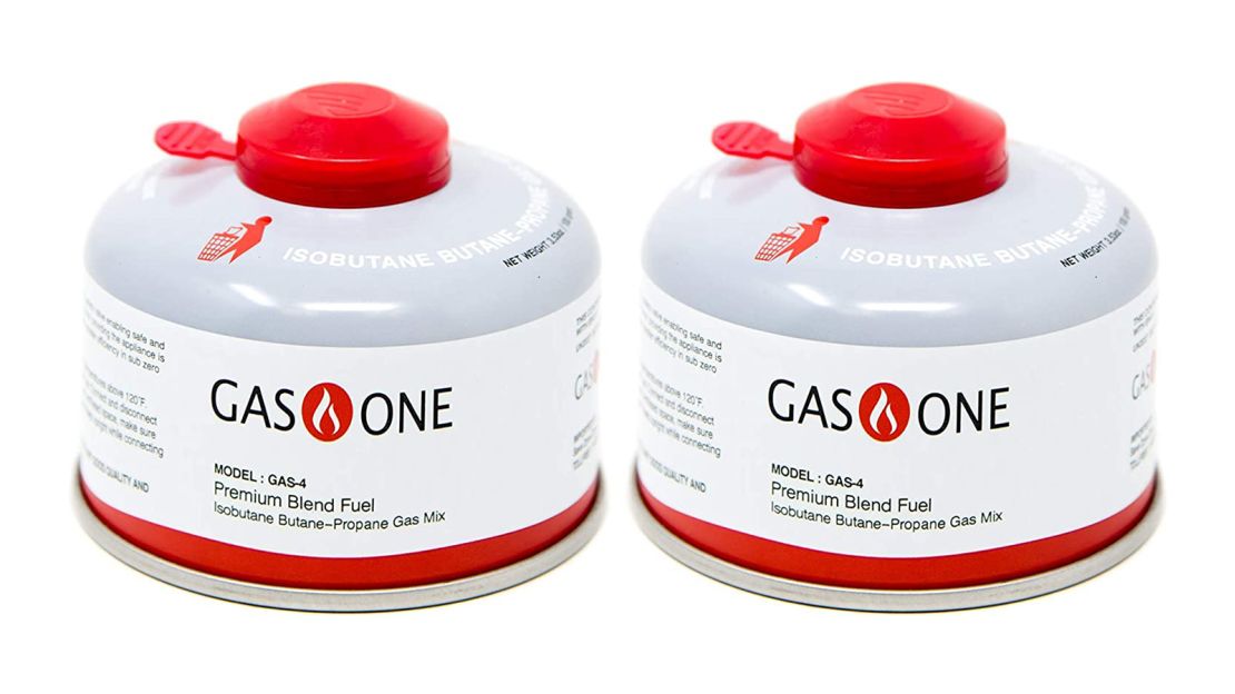 Gasone Mini Camp Stove and Butane Fuel (4-Piece Bundle)