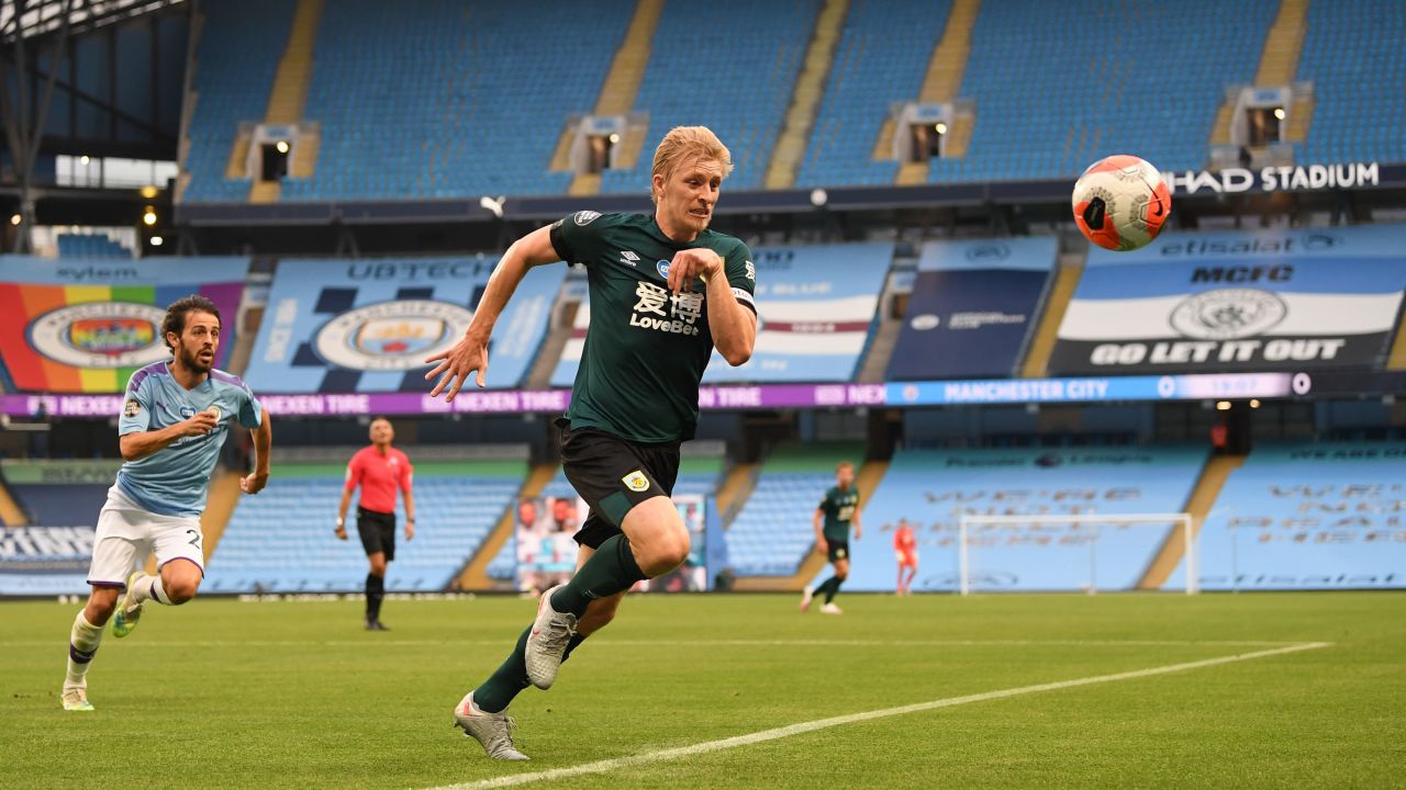 Burnley's English defender Ben Mee said he was "ashamed and embarrassed that a small number of our fans have decided to fly that around the stadium."