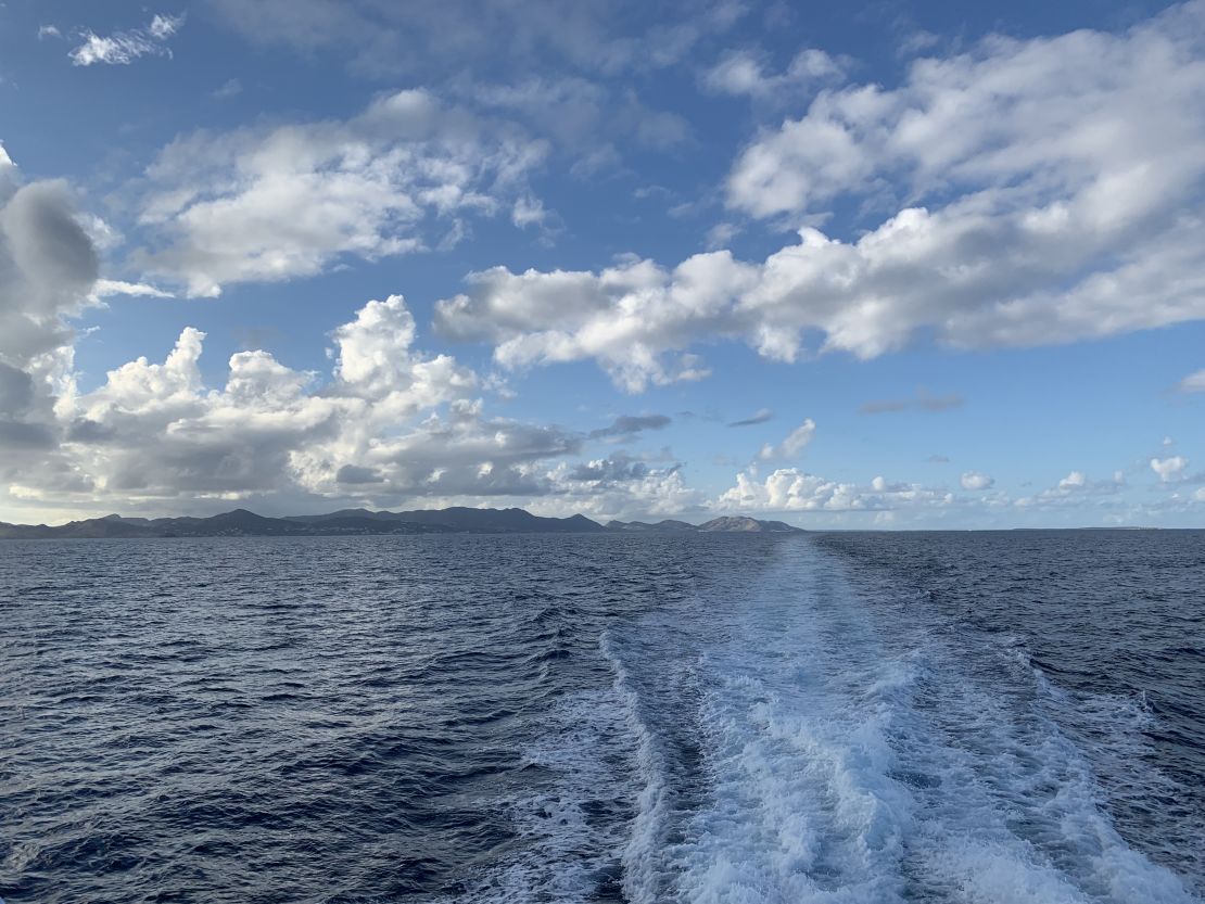 Aboard the Voyager ferry to St. Barts from St. Martin