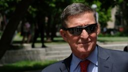 WASHINGTON, DC - JUNE 24: President Donald Trump's former National Security Adviser Michael Flynn leaves the E. Barrett Prettyman U.S. Courthouse on June 24, 2019 in Washington, DC. Criminal sentencing for Flynn will be on hold for at least another two months.  (Photo by Alex Wroblewski/Getty Images)