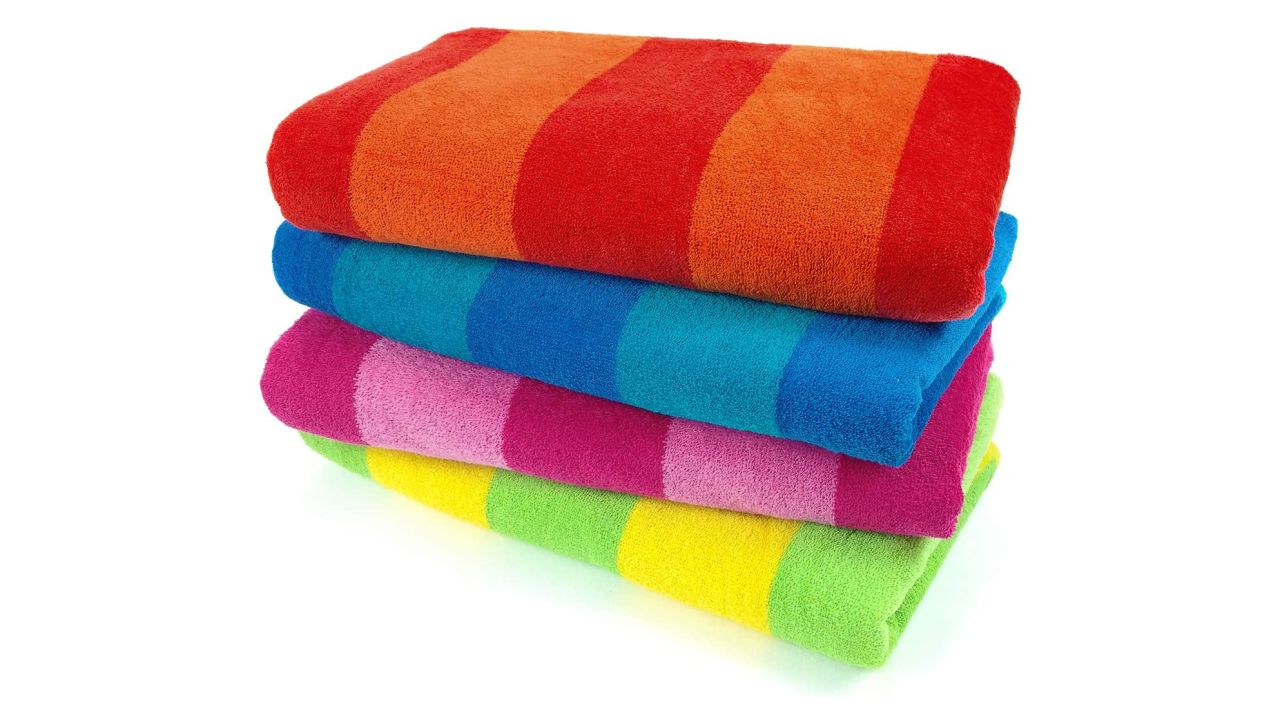 Kaufman Striped Beach & Pool Towel 4-Pack