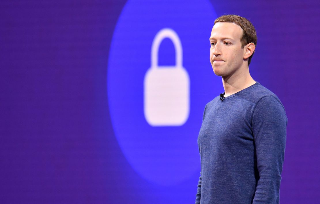 Facebook CEO Mark Zuckerberg speaks during the annual F8 summit in San Jose, California on May 1, 2018.