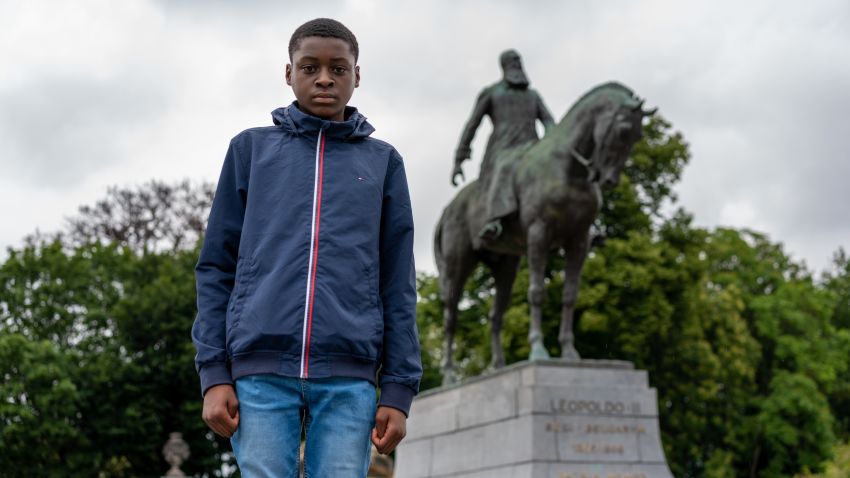 Noah, 14, is leading a campaign calling for statues of Leopold II to be torn down, because of the Belgian king's involvement in slavery.