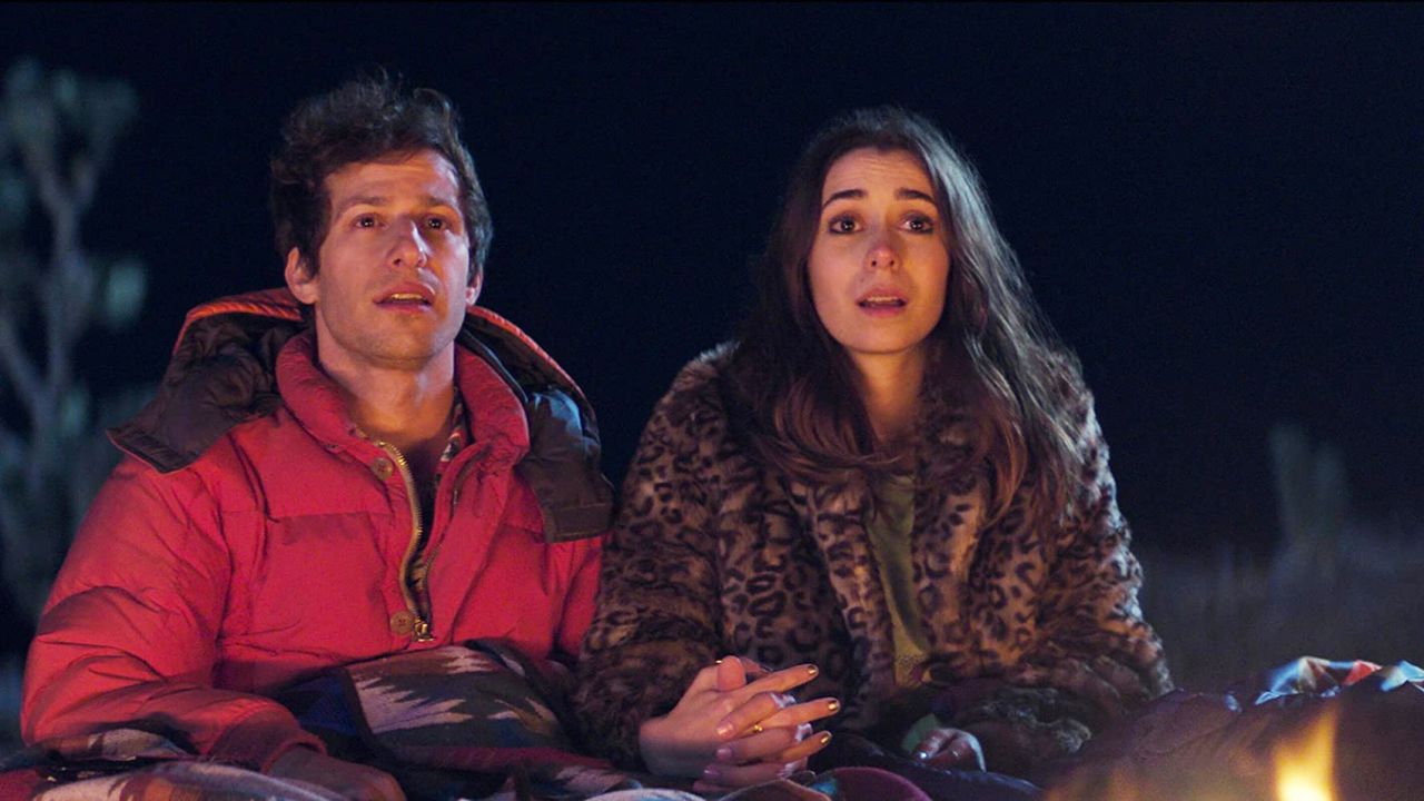 <strong>"Palm Springs"</strong>: When carefree Nyles (Andy Samberg) and reluctant maid of honor Sarah (Cristin Milioti) have a chance encounter at a Palm Springs wedding, things get complicated when they find themselves unable to escape the venue, themselves, or each other. <strong>(Hulu)</strong>