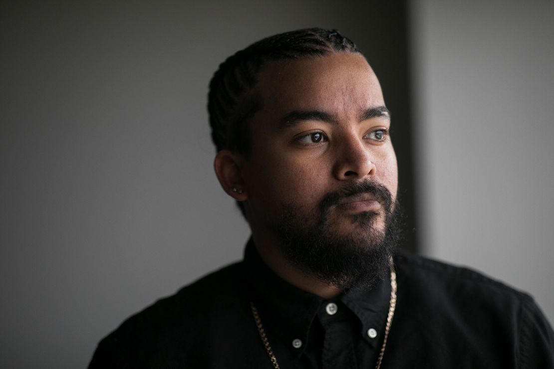 Dave Dukes stands in his lawyer's office in Dayton, Ohio in March. Dukes was a Dollar General clerk who shot and killed a man during an armed robbery. It was the fourth robbery he had witnessed on the job.