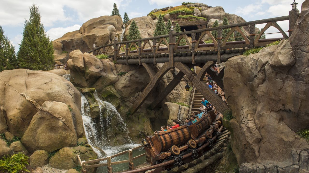 The Seven Dwarfs Mine Train is a rollicking family-style coaster at the Magic Kingdom.