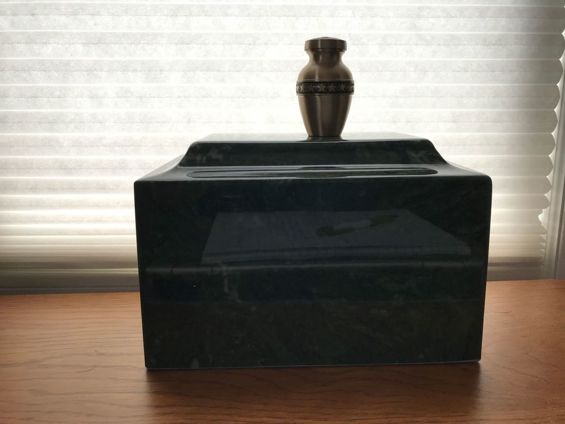 James Mandeville's ashes sit in an urn in his daughter's house, a symbol of a tragedy still without conclusion. "We're waiting to bury him with full military honors," Beaudette said.