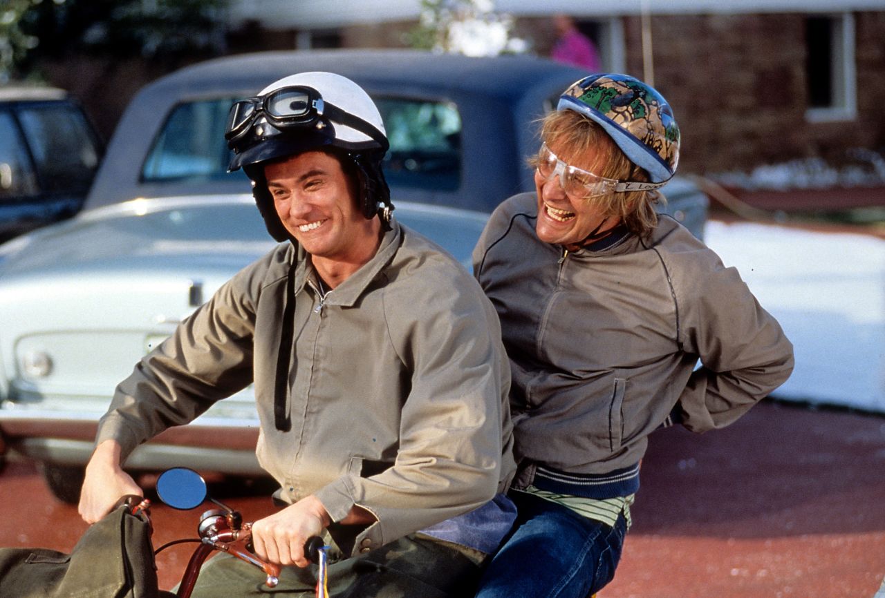 <strong>"Dumb & Dumber"</strong>: Jim Carrey and Jeff Daniels star as a pair of deliriously dim-witted pals go on a madcap cross-country road trip to return a briefcase full of cash to its rightful owner. <strong>(HBO Max)</strong>