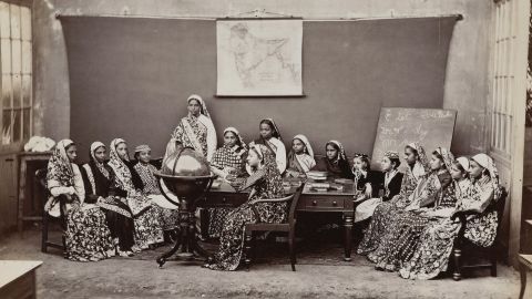 School for Parsi girls in about 1870.