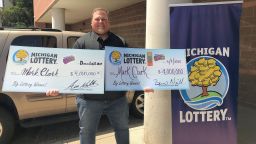 Mark Clark won $4 million dollars playing a lottery scratch off instant game.