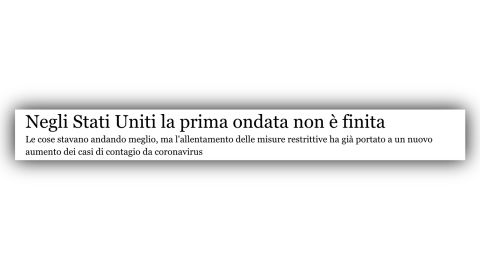 08 international coronavirus headlines il post