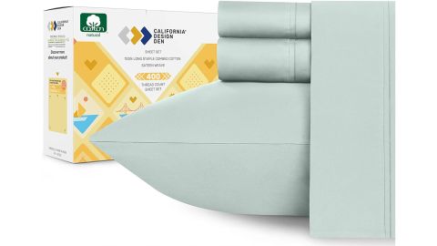 California Design Den 400 Thread Count 100% Pure Cotton Sheet Set